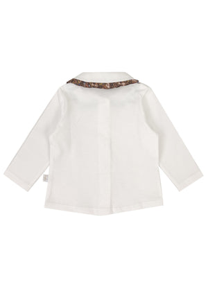 ViaMonte Shop | Il Gufo camicia panna neonata in jersey di cotone