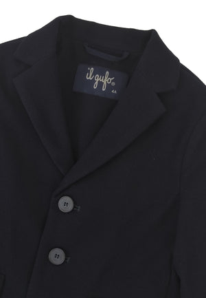 Il Gufo giacca monopetto blu bambino in tecnowool | ViaMonte Shop