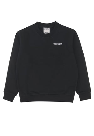 ViaMonte Shop | Marcelo Burlon County of Milan felpa nera bambino in cotone