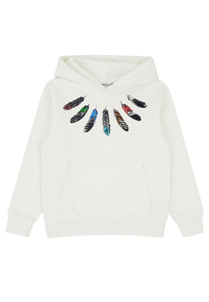ViaMonte Shop | Marcelo Burlon County of Milan bambina felpa bianca in cotone
