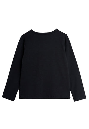 ViaMonte Shop | Mini Rodini t-shirt basic nera bambino in lyocell sostenibile