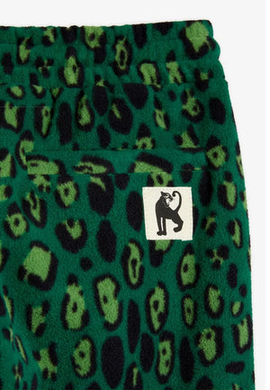 ViaMonte Shop | Mini Rodini pantalone verde bambino in pile con stampa