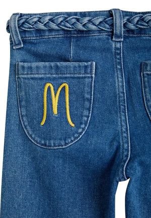 ViaMonte Shop | Mini Rodini jeans svasato Frisco blu bambina in cotone biologico