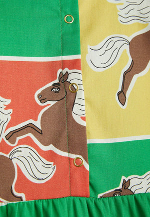 ViaMonte Shop | Mini Rodini abito color block bambina in cotone organico