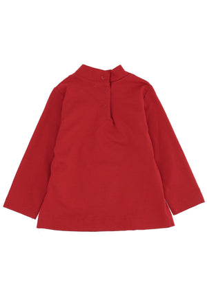 ViaMonte Shop | Monnalisa lupetto rosso neonata in jersey di cotone
