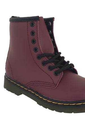 ViaMonte Shop | Dr.Martens stivaletto 1460 softy T bambino bordeaux in pelle