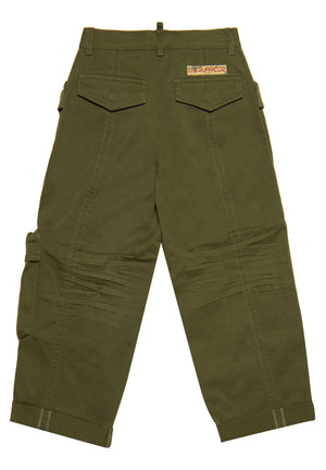 ViaMonte Shop | Dsquared2 pantalone verde bambina in cotone