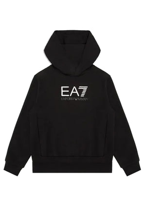 ViaMonte Shop | EA7 Emporio Armani felpa nera bambino in cotone