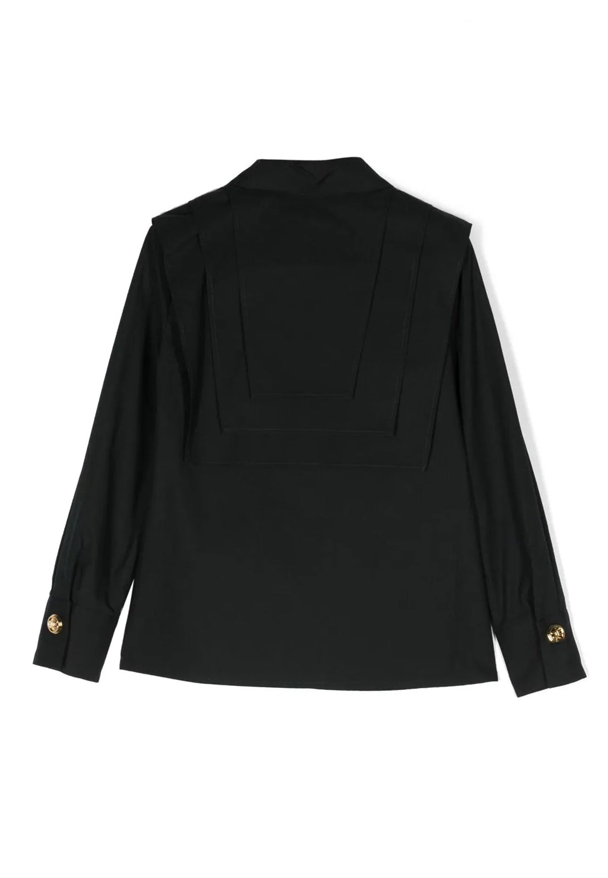 ViaMonte Shop | Elisabetta Franchi camicia nera bambina in cotone