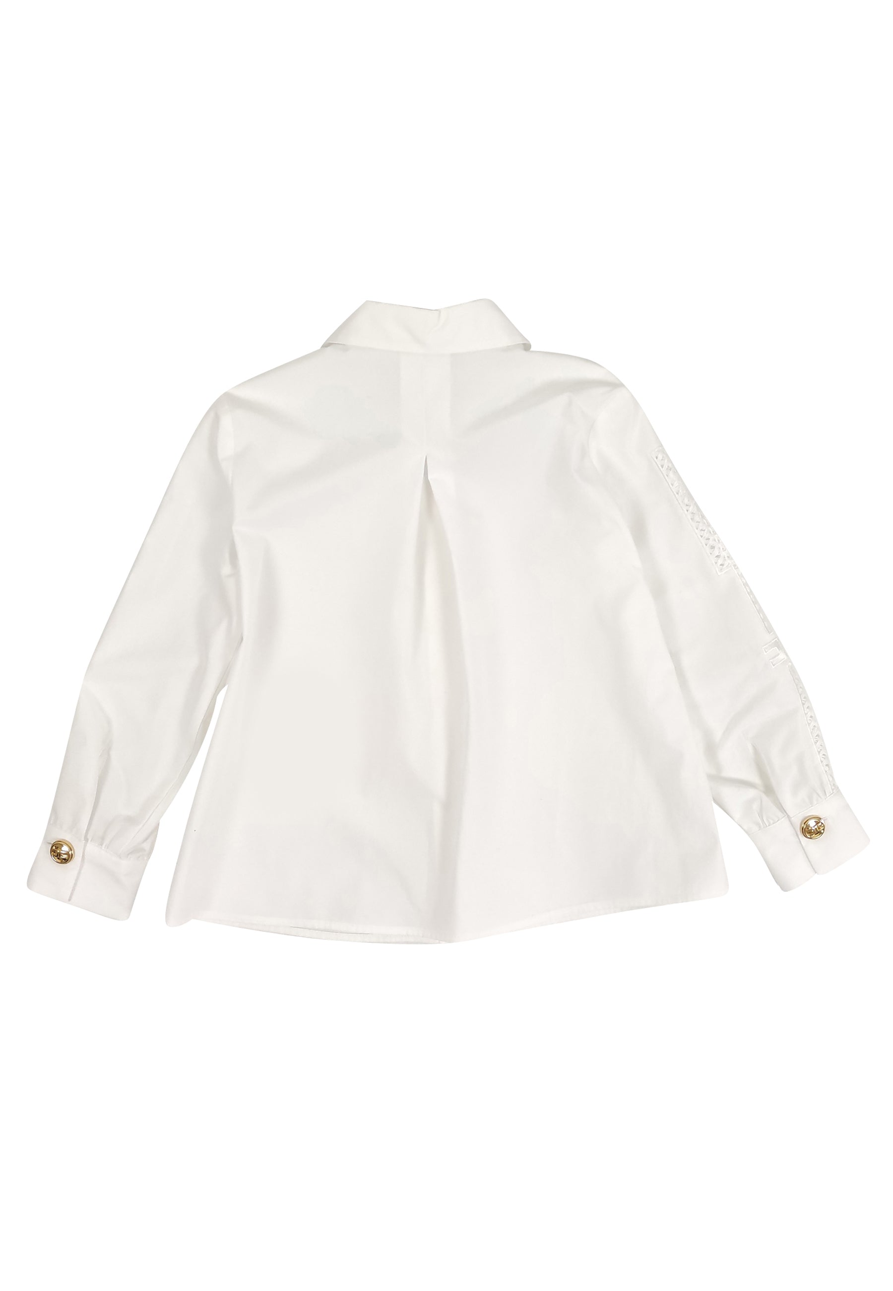 ViaMonte Shop | Elisabetta Franchi camicia bianca bambina in cotone