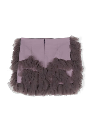 ViaMonte Shop | Elisabetta Franchi gonna viola bambina in nylon