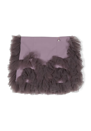 ViaMonte Shop | Elisabetta Franchi gonna viola bambina in nylon