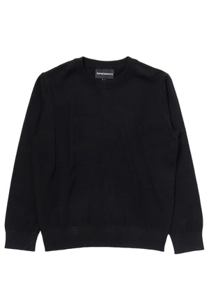 ViaMonte Shop | Emporio Armani maglia blu navy bambino in misto viscosa