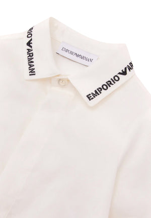 ViaMonte Shop | Emporio Armani camicia bianca neonato in cotone