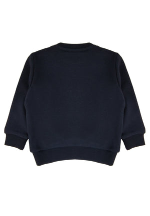 ViaMonte Shop | Iceberg felpa blu neonato in cotone