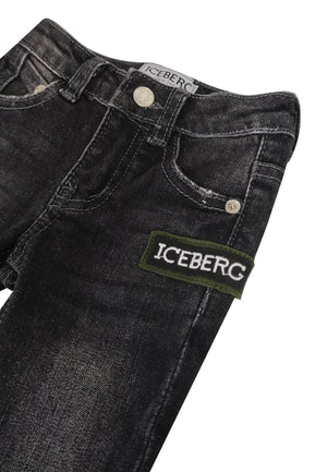 ViaMonte Shop | Iceberg jeans nero neonato in denim