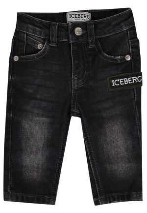 ViaMonte Shop | Iceberg jeans nero neonato in denim