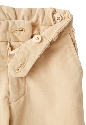 ViaMonte Shop | Il Gufo pantalone beige bambino in cotone