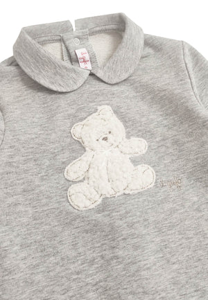 ViaMonte Shop | Il Gufo tutina grigia neonato in cotone