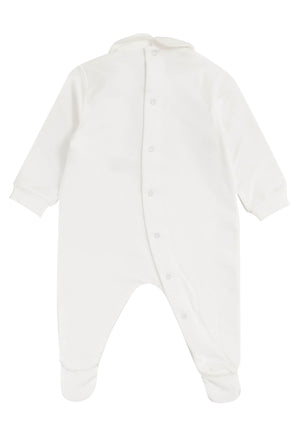ViaMonte Shop | Il Gufo tutina bianca neonato in cotone