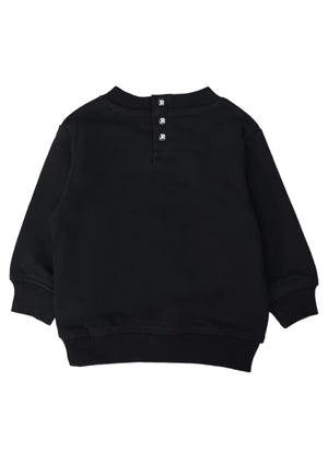 ViaMonte Shop | John Richmond felpa nera neonato in cotone