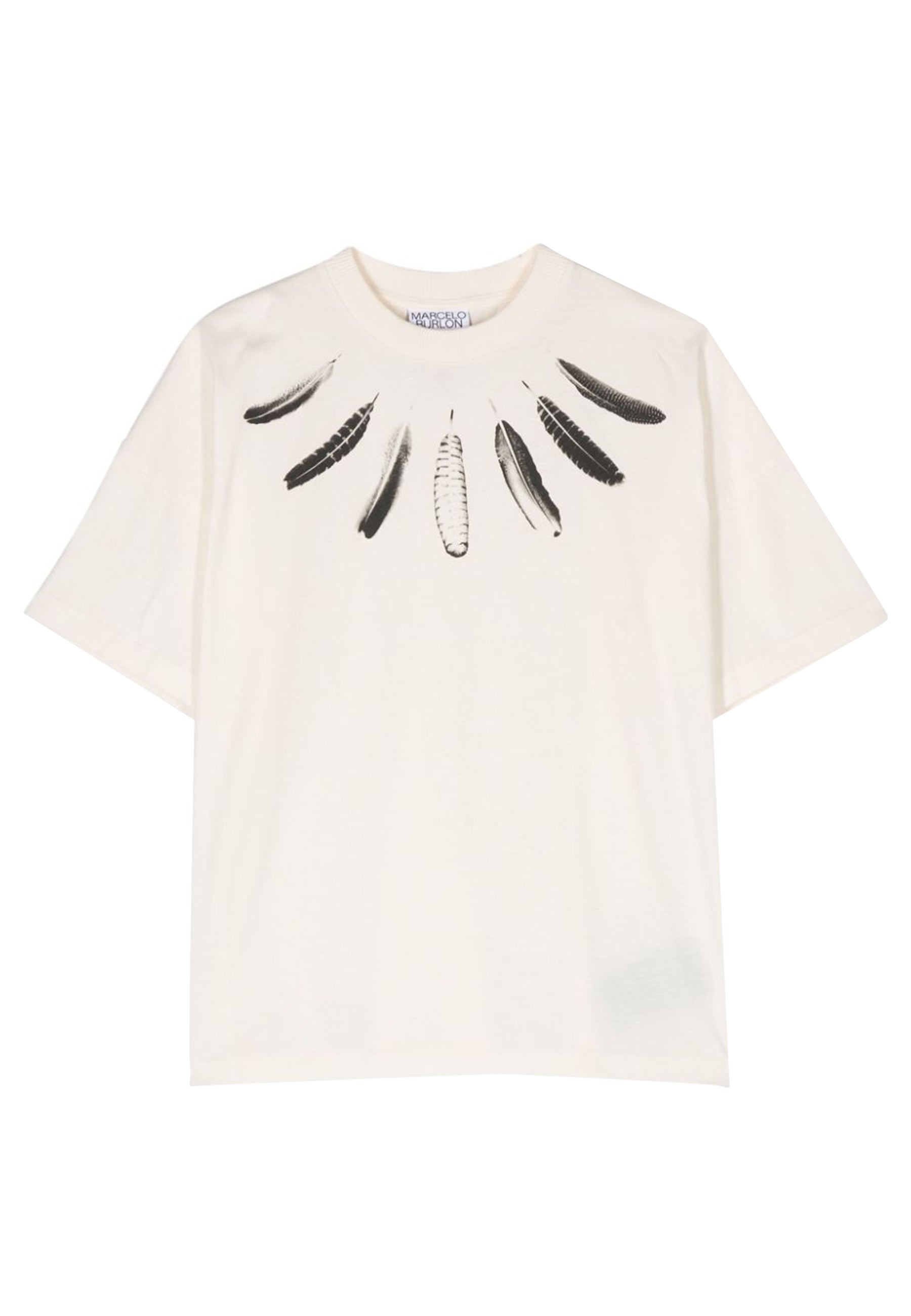 Burlon Bianca E Nera T Shirt Marcelo Burlon Bambina Clothing