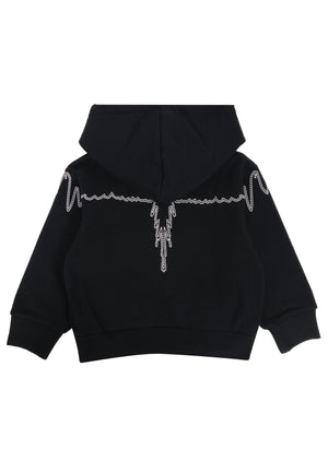 ViaMonte Shop | Marcelo Burlon felpa nera bambino in cotone