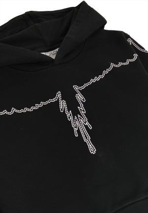 ViaMonte Shop | Marcelo Burlon felpa nera bambino in cotone