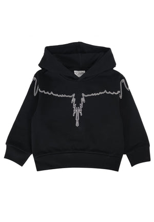 ViaMonte Shop | Marcelo Burlon felpa nera bambino in cotone