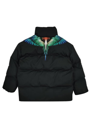 ViaMonte Shop | Marcelo Burlon giubbino nero bambino in nylon
