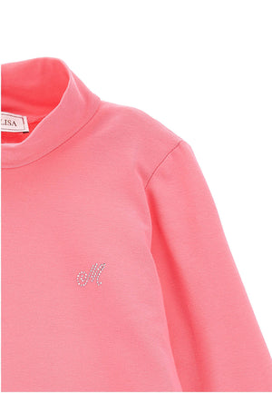 ViaMonte Shop | Monnalisa lupetto rosa in jersey elasticizzato