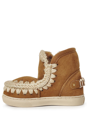 ViaMonte Shop | Mou kid Eskimo stivaletti cognac bambina in pelle scamosciata