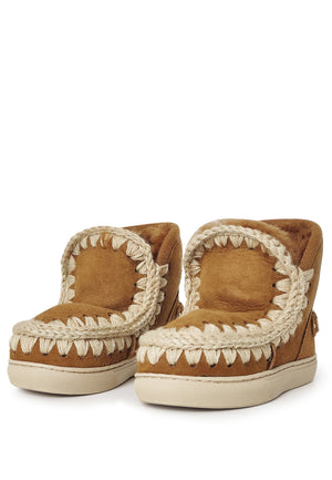 ViaMonte Shop | Mou kid Eskimo stivaletti cognac bambina in pelle scamosciata