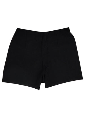 Patrizia Pepe shorts nero bambina in viscosa | ViaMonte Shop