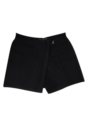 Patrizia Pepe shorts nero bambina in viscosa | ViaMonte Shop