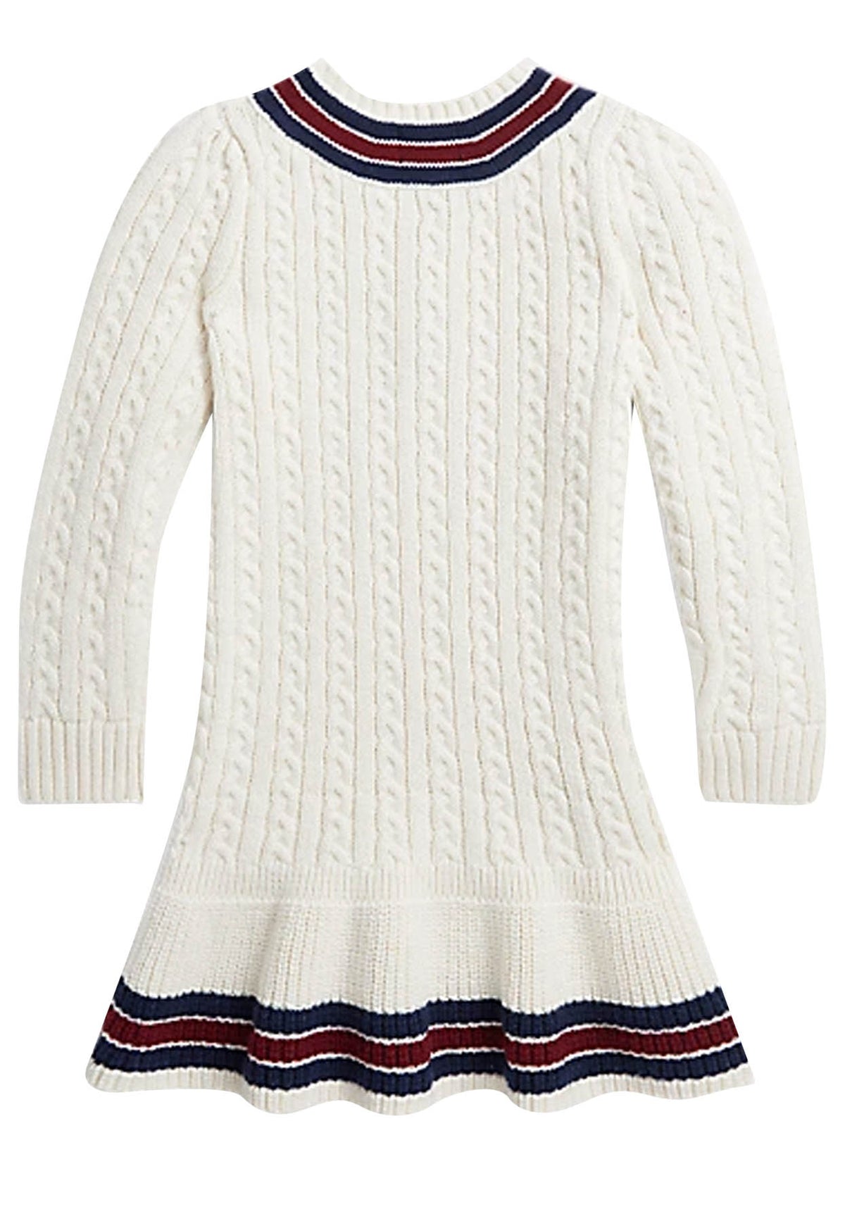 ViaMonte Shop | Ralph Lauren vestito bianco bambina in cotone