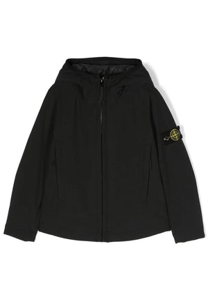 ViaMonte Shop | Stone Island giubbino nero bambino in tessuto tecnico