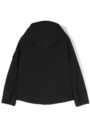 ViaMonte Shop | Stone Island giubbino nero bambino in tessuto tecnico