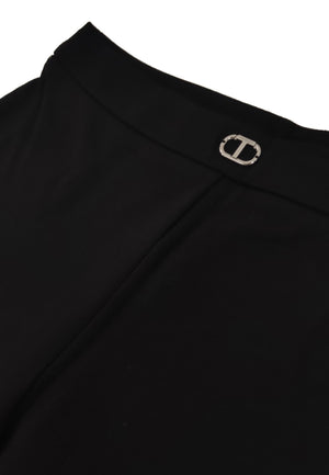 ViaMonte Shop | Twinset pantalone nero bambina in viscosa