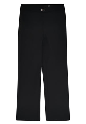 ViaMonte Shop | Twinset pantalone nero bambina in viscosa