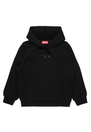 ViaMonte Shop | Diesel felpa nera bambina in cotone