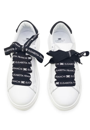 ViaMonte Shop | Elisabetta Franchi sneakers bianca bambina in pelle