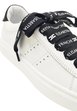 ViaMonte Shop | Elisabetta Franchi sneakers bianca bambina in pelle