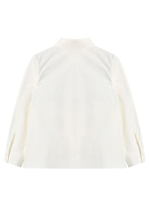 ViaMonte Shop | Elisabetta Franchi camicia bianca bambina in cotone