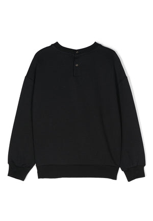 ViaMonte Shop | Elisabetta Franchi felpa nera bambina in cotone