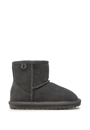ViaMonte Shop | EMU Australia stivaletti wallaby mini grigi bambina in pelle scamosciata