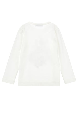 ViaMonte Shop | Monnalisa t-shirt bianca bambina in cotone