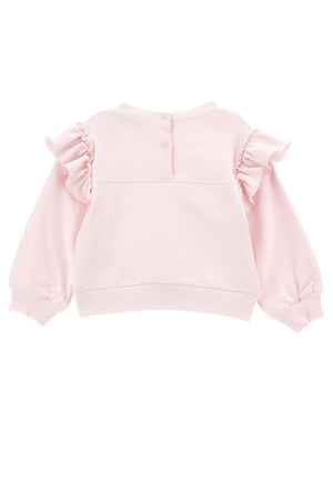 ViaMonte Shop | Monnalisa felpa rosa neonata in cotone
