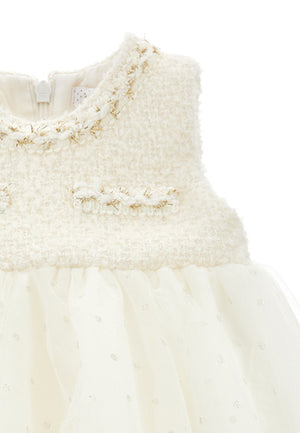 ViaMonte Shop | Monnalisa vestito bianco neonata in tulle