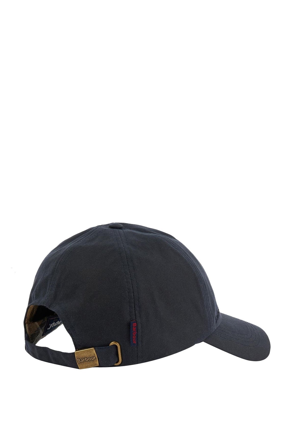 Berretto blu unisex Barbour in cotone cerato